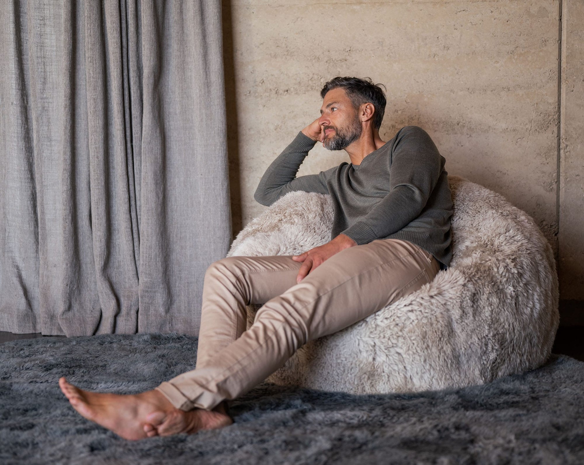 The Shaggy Bean Bag