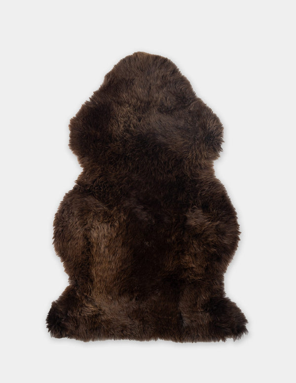 Extra Shaggy Wool / Single / Natural Chocolate Brown