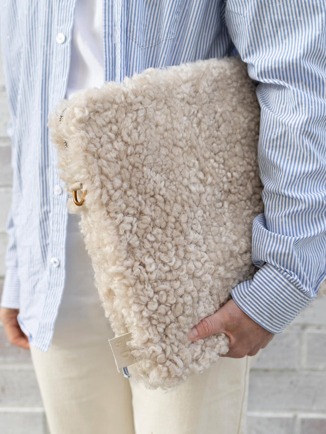 Sheepskin Laptop Case