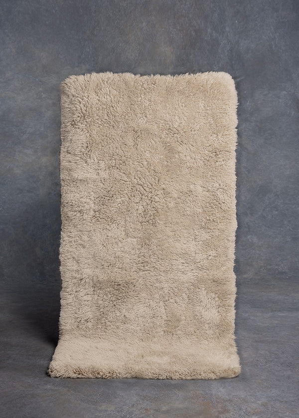 Small Rectangle 1.0x2.1m / Shaggy Wool / Matuki Moss