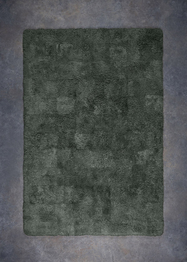 Large Rectangle 2.0x3.0m / Extra Shaggy Wool / Beech Forest
