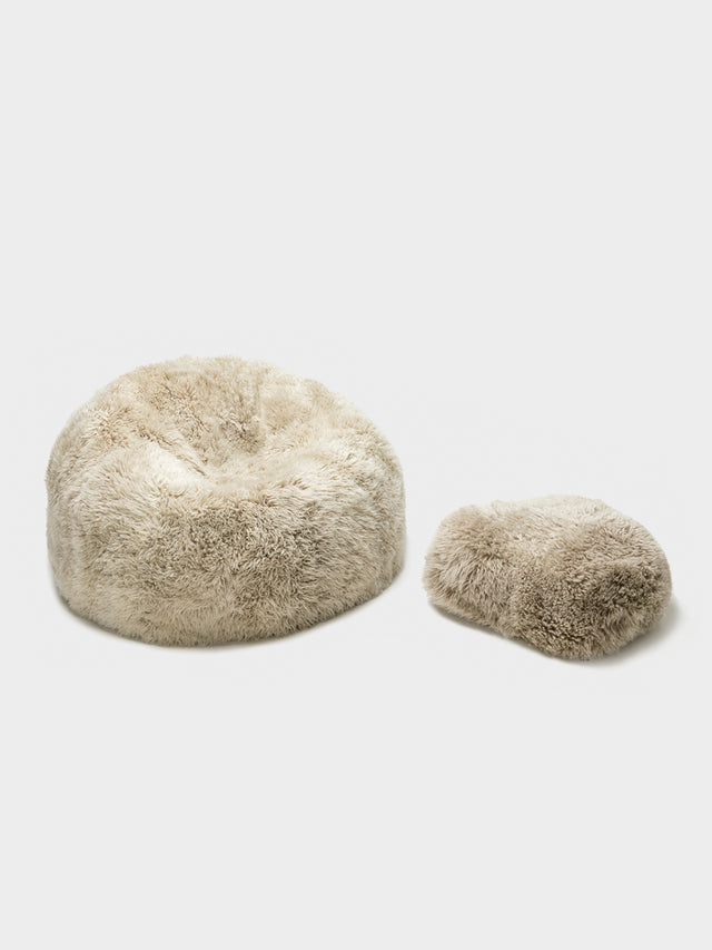 Sheepskin Footstool - Wool Filled