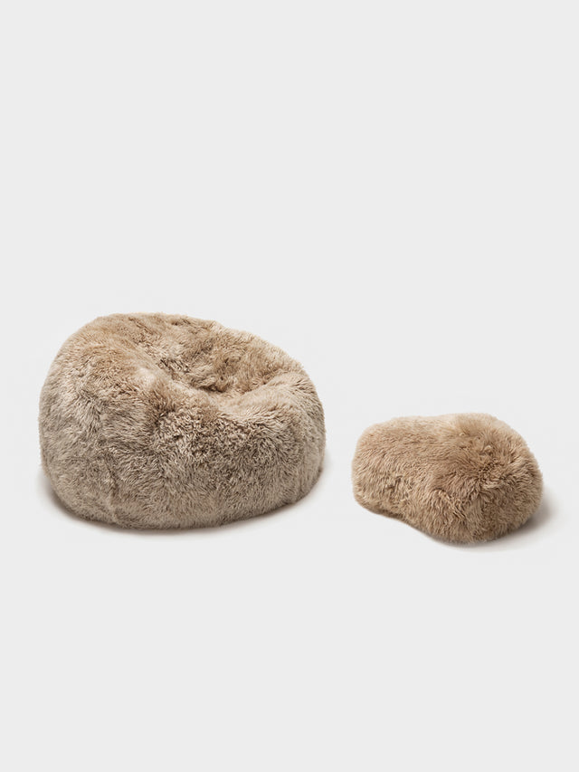 Sheepskin Footstool - Wool Filled